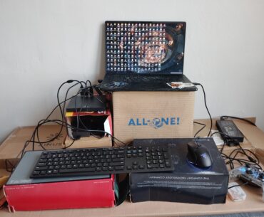 Oh good, I've been looking for a place to put my setup. I like to call it "The Hydra"