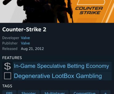 Should Steam add these disclosures in alongside the Ai content warnings?