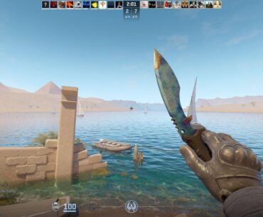 Want to sell my tier 1 kukri blue gem 85% blue and 53% blue on the back