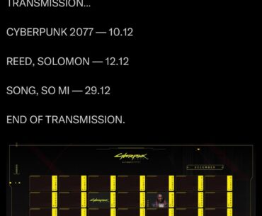 Guys what does this mean? I’m new to cyberpunk , new update ?