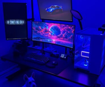 Splurged on a floor sitting desk!