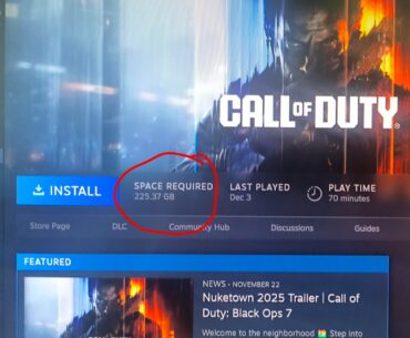 Why is this game so Big?