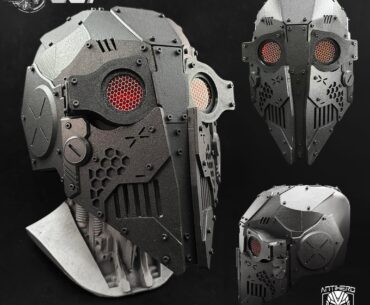 Another Helmet I designed, I really like the red lenses on all-black color scheme.