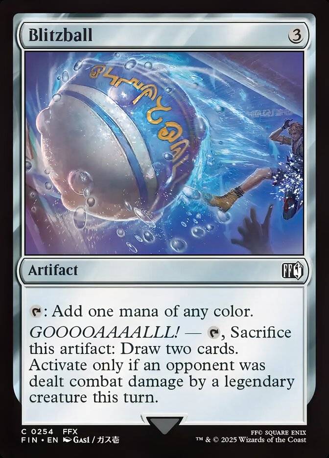 An image of the Blitzball Magic: The Gathering card