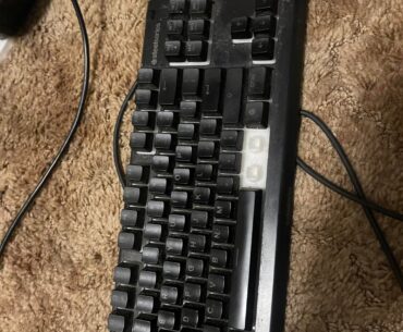 I got my brother’s old keyboard for Christmas