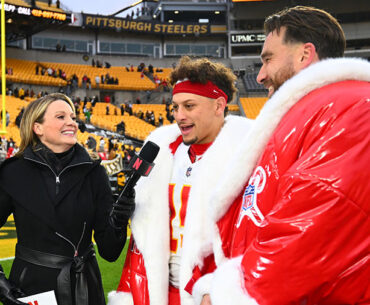 NFL Christmas TV Kansas City Chiefs Travis Kelce Patrick Mahomes...