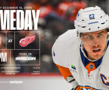 Game Preview: Islanders at Red Wings