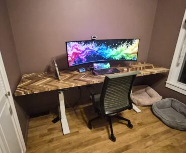 My wife's battle station