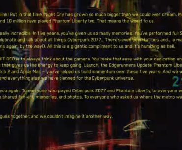 secret message in the 5-year anniversary trailer