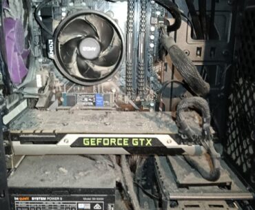 My brother claims to be tech savvy, this is what the inside of his PC looks like.