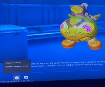 Got this charm from the armory pass i noticed the eye colors were different than the regular one (green) i wanted to know if anyone else got this or is it rare?