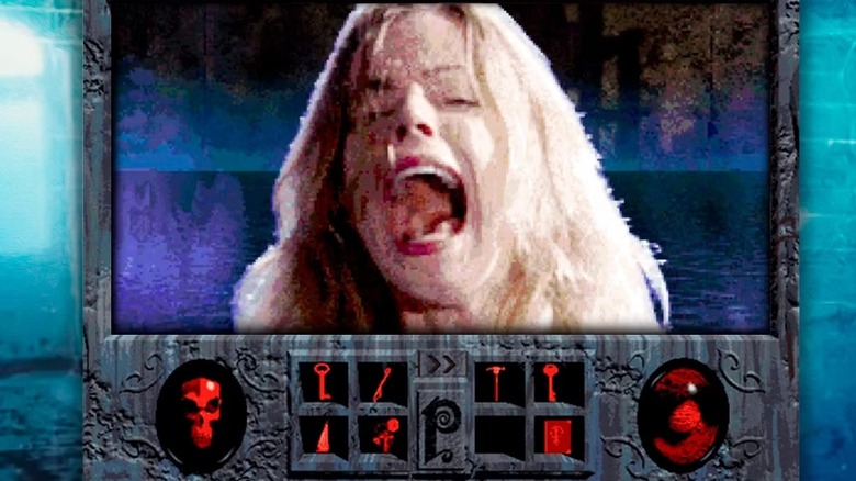 Adrienne Delaney (Victoria Morsell) screams in an ethereal plane in Phantasmagoria