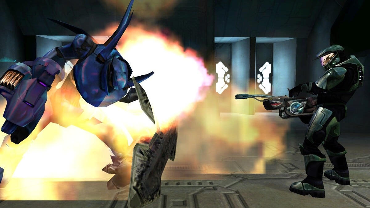 The Flamethrower, pre-release, in Halo: Combat Evolved