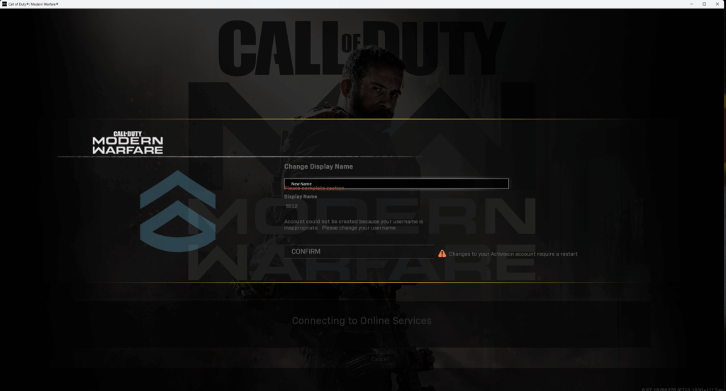 Help: Modern Warfare 2019 PC issue.