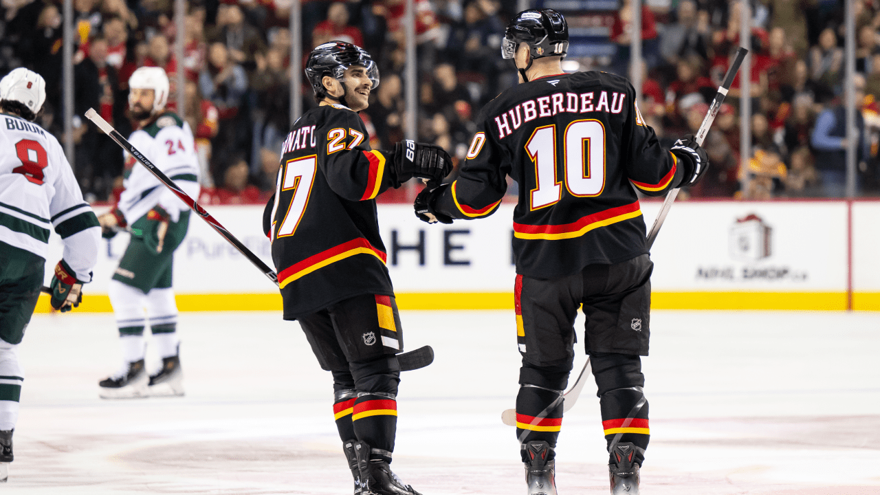 Flames score 3 in 3rd, end Wild’s point streak at 12 games Flames score 3 in 3rd, end Wild's point streak at 12 games