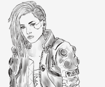 Took a break from photomode, drew my V (I am not an artist)