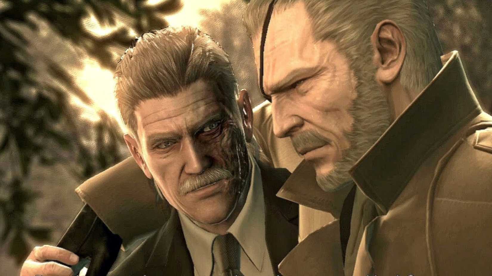 snake and big boss in metal gear solid 4