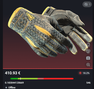 WTT sports gloves OMEGAS ft 0.183 + Talon Tigertooth for Same Value