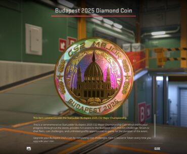 I got the diamond coin on my first ever major