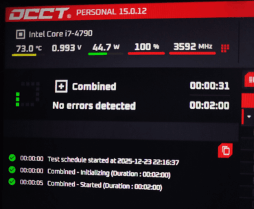OCCT CPU Throttling Help