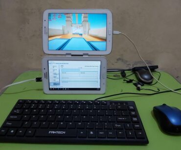 Using tablets as monitors for a PC