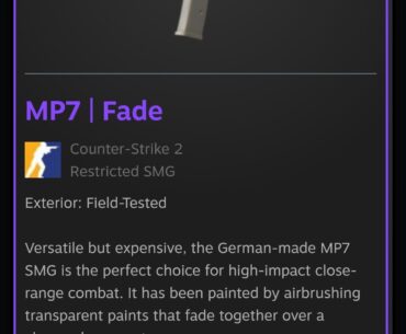 MP7 Fade 342 90% fade???