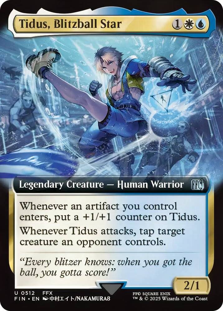 The Magic: The Gathering card Tidus, Blitzball Star
