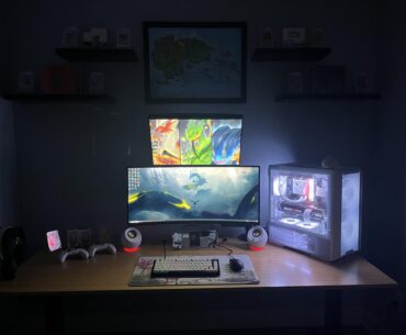 How could one add lighting to floating shelves and conceal wires ?