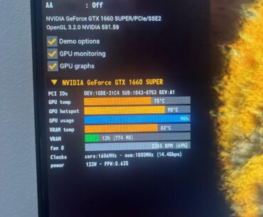GTX 1660 Super help