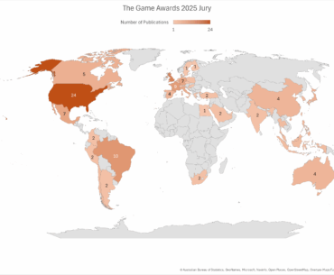 Who gets to vote on the Game Awards? A map of all 153 publications in the 2025 Game Awards' Jury.