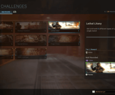 Mastery Challenge 6 Lethal Equipment Kills