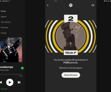 I'm the top PUBG listener on Spotify loll