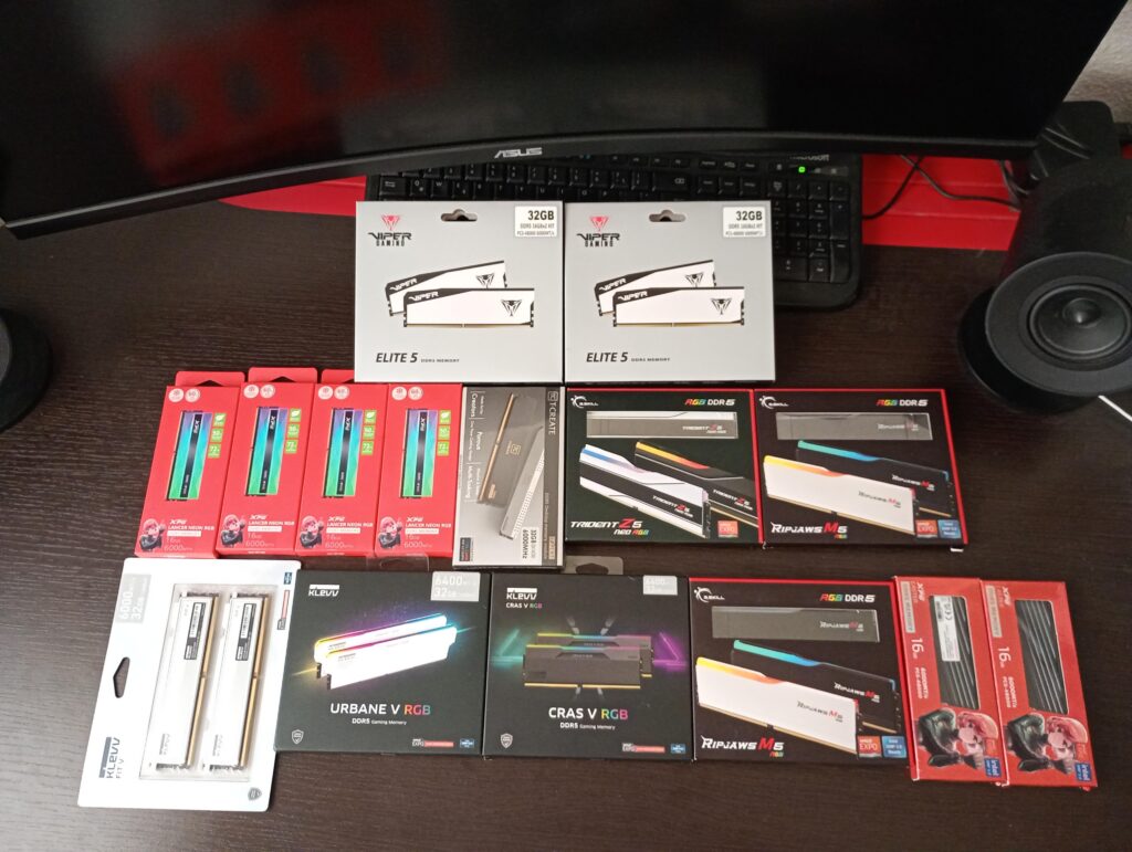 Ram I got really paranoid in July so I bought these to build Pc's for my clients