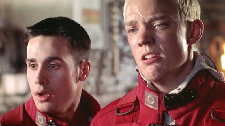 Christopher Blair and Todd Marshall react with upset looks in 