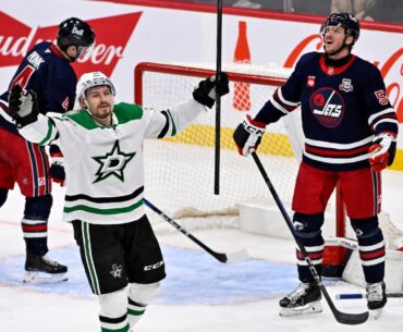 Stars down Jets 4-3 to push point streak to 11 games