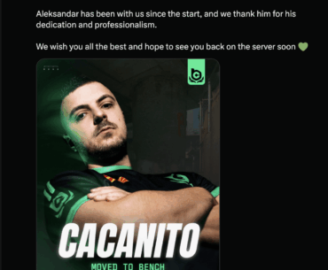 BCGame bench CacaNito