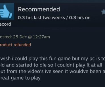 Saddest review on the platform