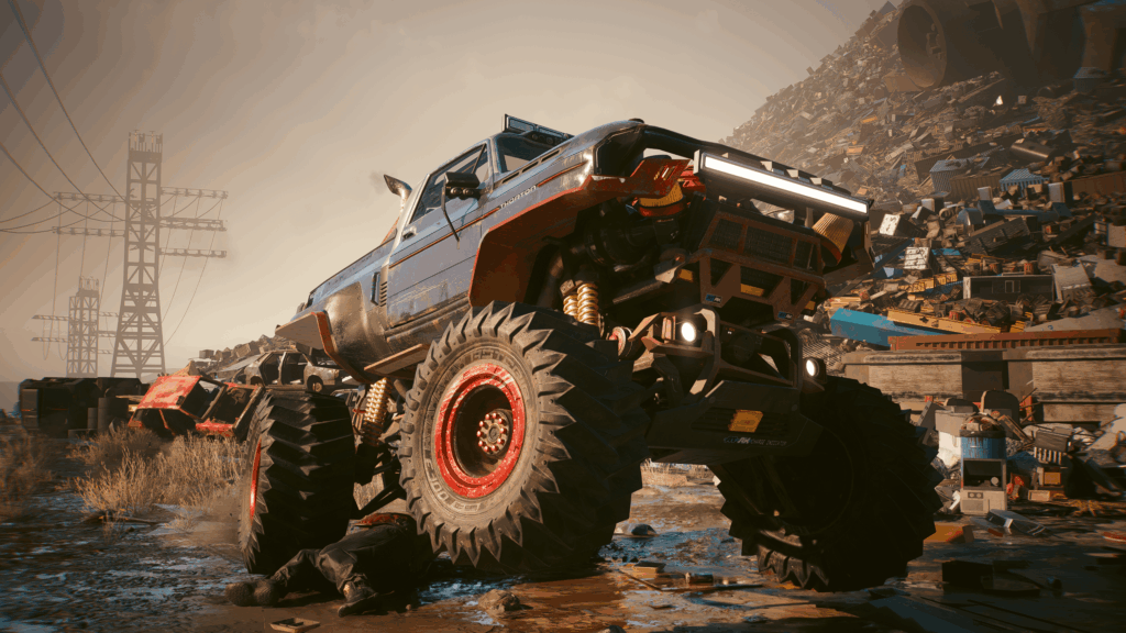 Of course everyone shot Dex's body... but how many of you have run him over with a monster truck?