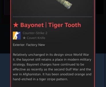 Looking to trade for a bayonet doppler