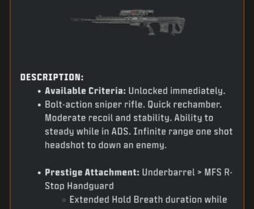 VS RECON will have infinite OSK to the head; confirmed.