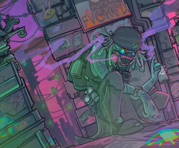I draw cyberpunk stuff, dm if interested. 100% hand drawn