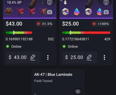 Selling my items on csfloat