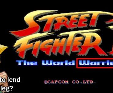 The World Warrior... by using a pixel from Guile's leg