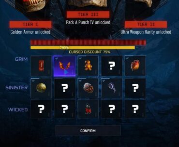 As you add more relics over tier 3, you should get a discount on tier 4 pack a punch and golden armour.