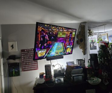 Came home and walked in on my wife playing Guitar Hero on PS2