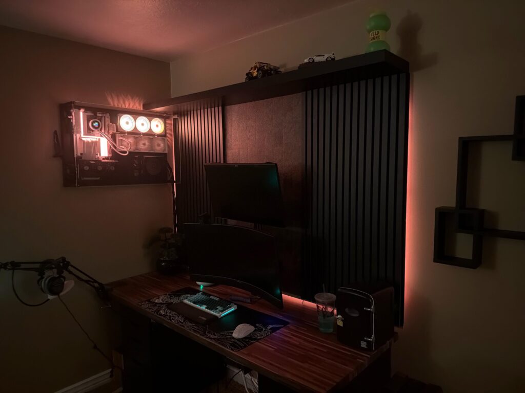 Just finished my setup, turned out a lot nicer than I thought.