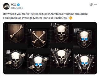 We NEED BO2 Zombies Emblems....