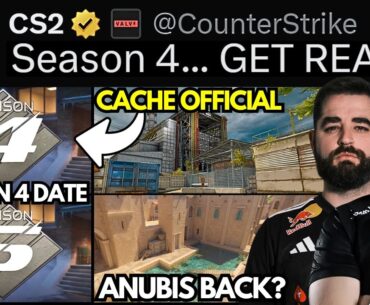 Valve's CACHE & Season 4 TEASE, DATE & Map Pool Change, NiKo: "FIX CS", FalleN retirement | CS2 News