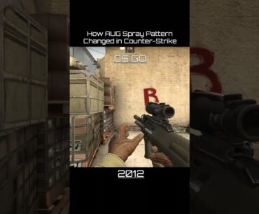 How AUG Spray Pattern Changed in Counter-Strike #cs #cs16 #cssource #csgo #cs2  #retrogaming