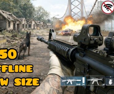 Top 50 OFFLINE FPS Games like COD Mobile for Android and iOS in 2026 | ULTRA REALISTIC Games